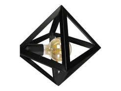 Aplique TOSEL ,metal,Negro ,A80xD24xP24cm