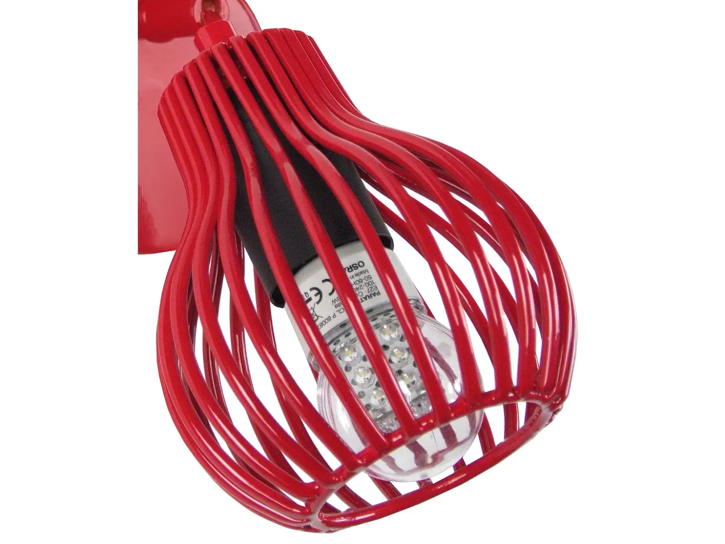 Aplique TOSEL ,metal,Rojo,A20xD11xP24cm