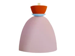 Aplique TOSEL ,metal,Rosa ,A24xD14xP23,5cm