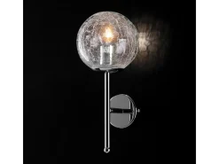 Aplique Tresor en hierro cromo pulido 1 luz .14 P.15 BL215-AP1-CR