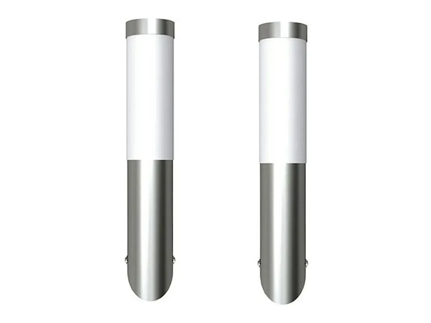 Apliques de exterior 2 unidades acero inoxidable ES820845