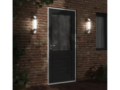 Apliques de exterior 2 unidades acero inoxidable plateado ES525563