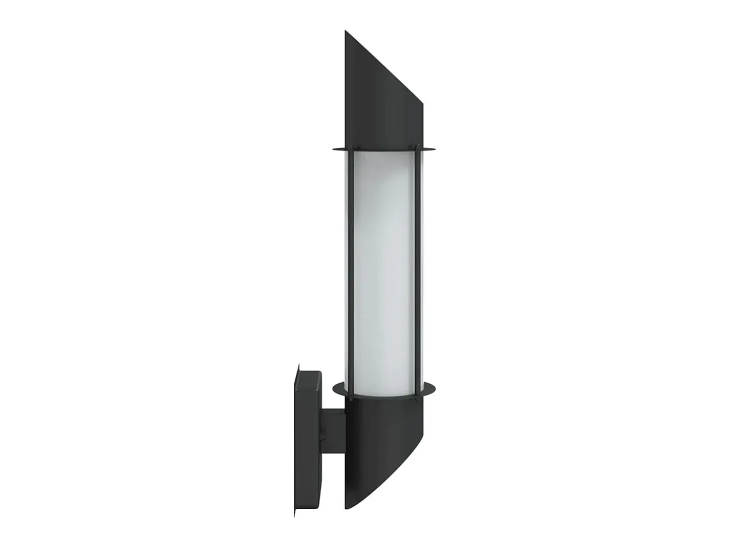 Apliques de exterior 2 unidades acero inoxidable negro ES957406