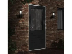 Apliques de exterior 2 unidades acero inoxidable negro ES564873