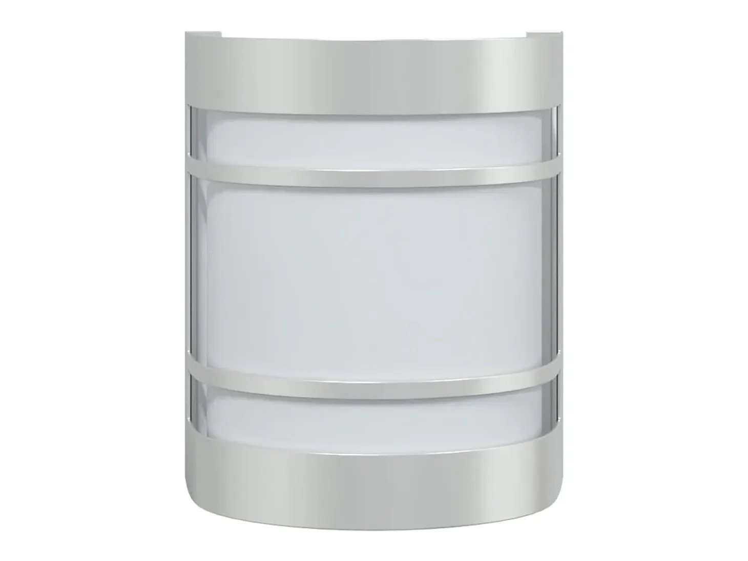 Apliques de exterior 2 unidades acero inoxidable plateado ES485244