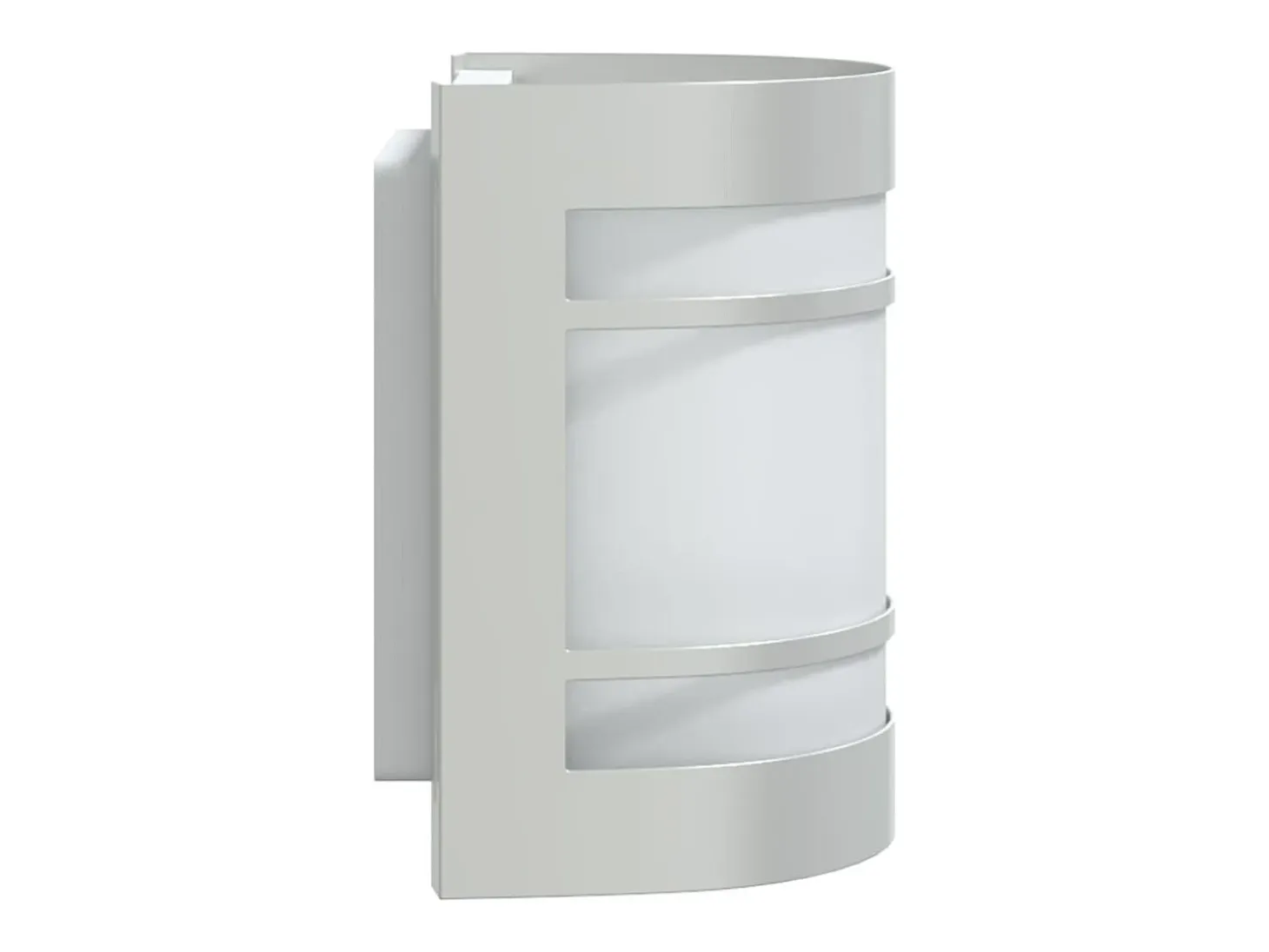 Apliques de exterior 2 unidades acero inoxidable plateado ES485244