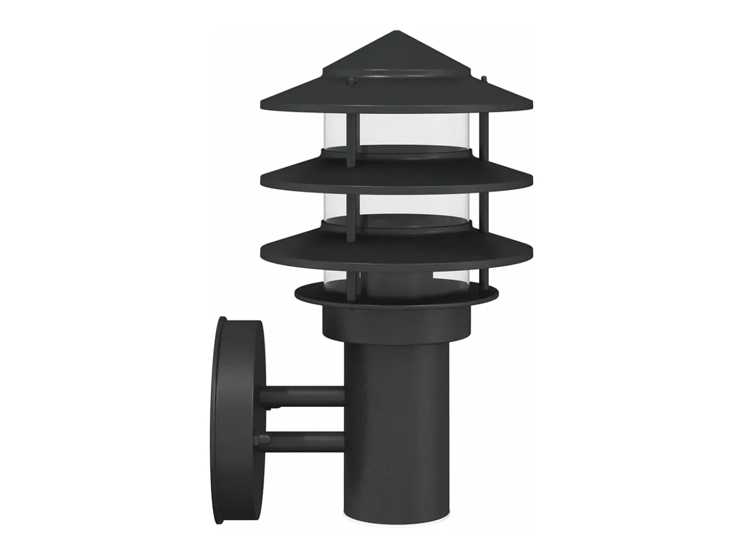 Apliques de exterior 2 unidades acero inoxidable negro ES150372