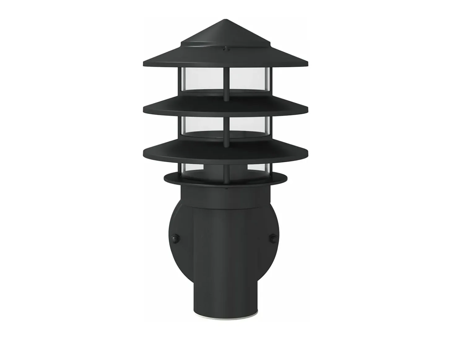 Apliques de exterior 2 unidades acero inoxidable negro ES150372