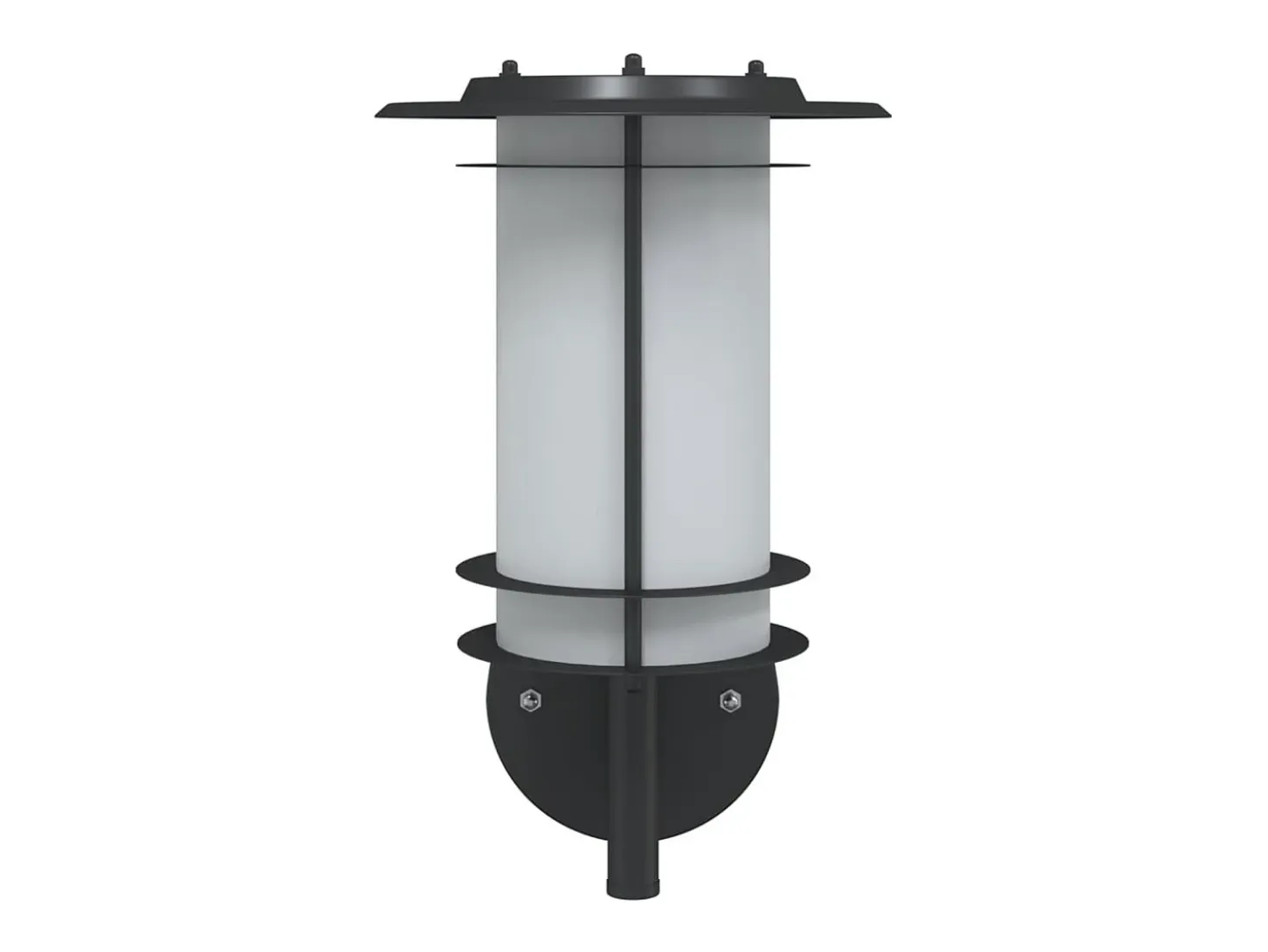 Apliques de exterior 2 unidades acero inoxidable negro ES605786