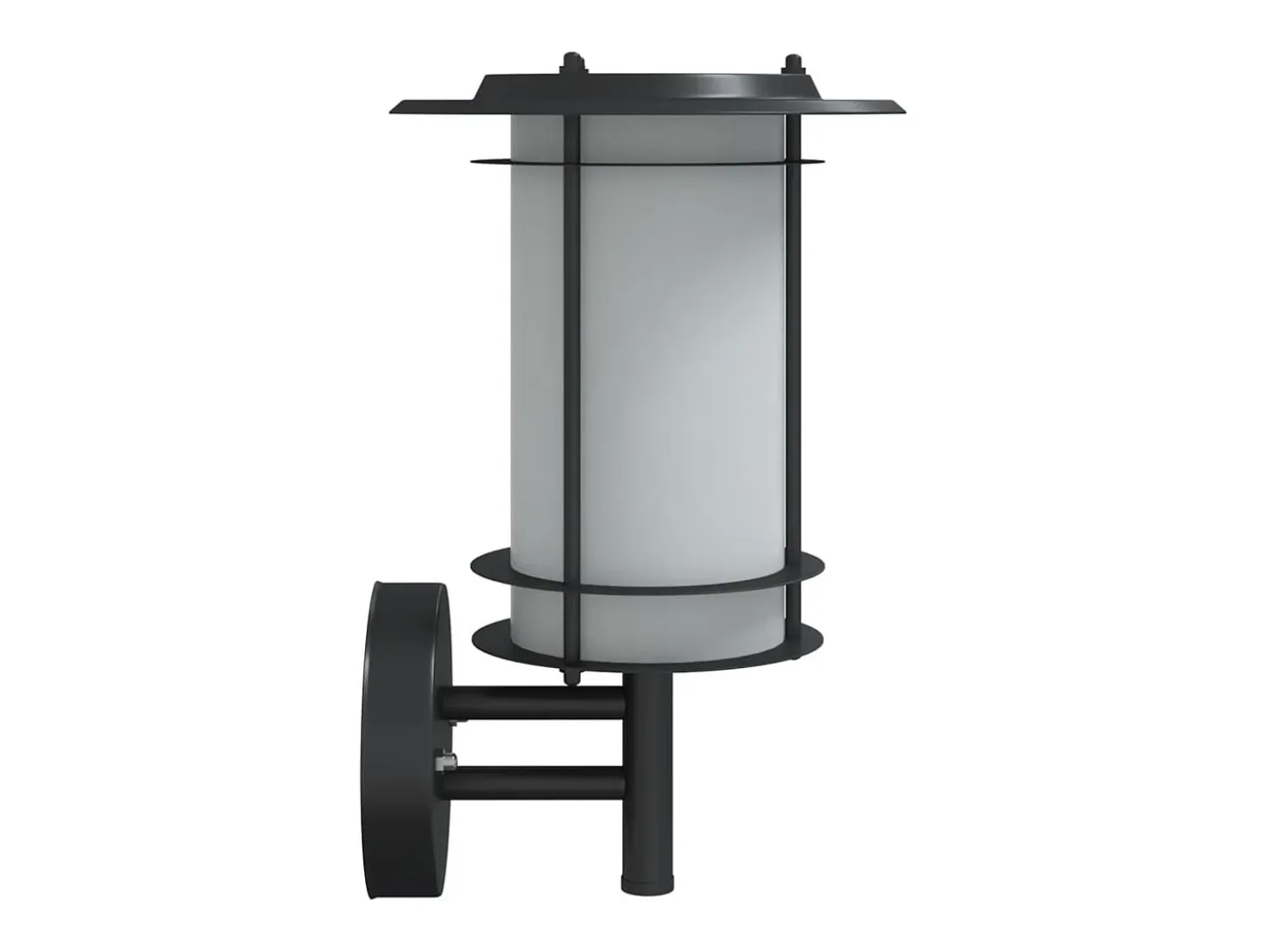 Apliques de exterior 2 unidades acero inoxidable negro ES605786
