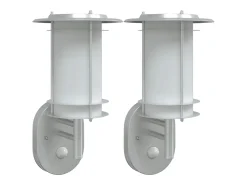 Apliques de exterior con sensor 2 unidades acero inoxidable ES968466