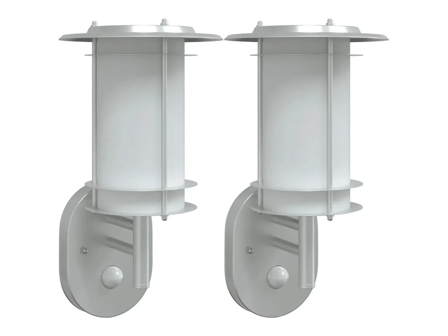 Apliques de exterior con sensor 2 unidades acero inoxidable ES968466