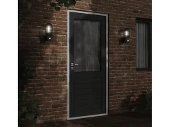 Apliques de exterior con sensor 2 uds acero inoxidable negro ES206723