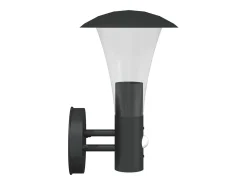 Apliques de exterior con sensor 2 uds acero inoxidable negro ES672376