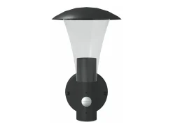 Apliques de exterior con sensor 2 uds acero inoxidable negro ES672376