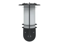 Apliques de exterior con sensor 2 uds acero inoxidable negro ES244276
