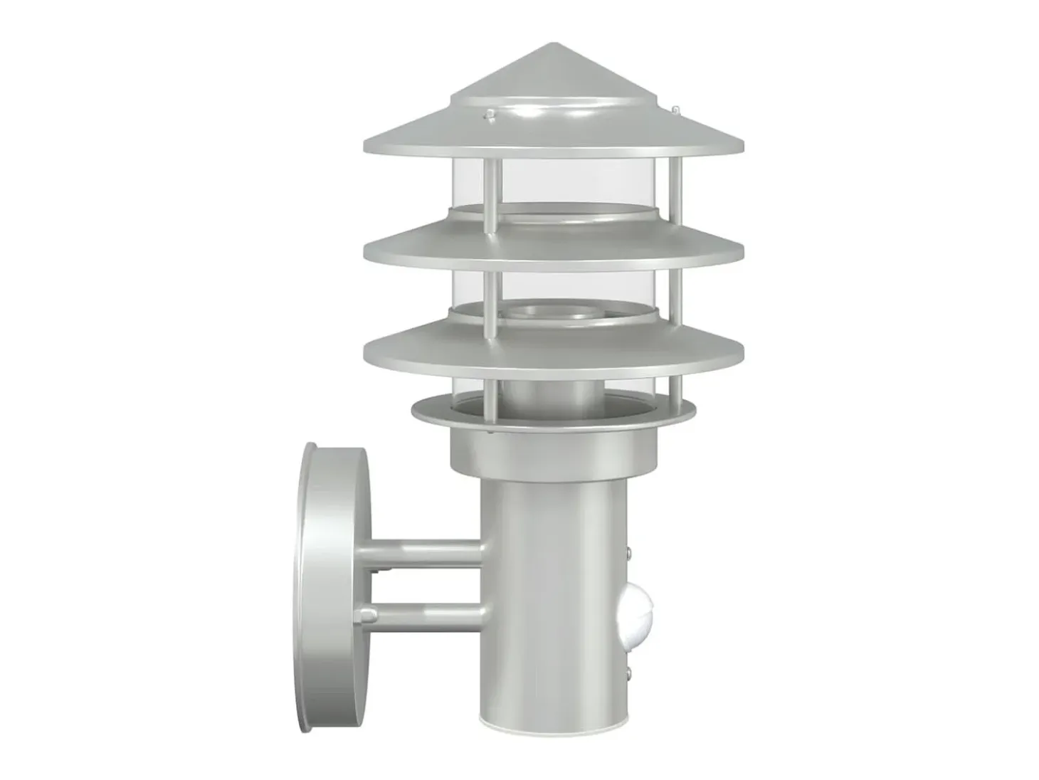 Apliques de exterior con sensor 2 unidades acero inoxidable ES227156
