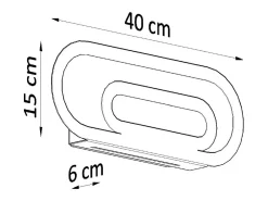 Applique Moderna Incasso Bianco G9 Lámpara de pared Flush Modern Blanco G9