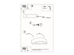 Applique Up & Down Nero E27 Apliques Up & Down Negro E27