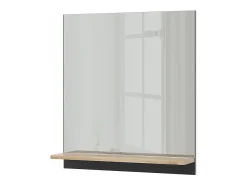 Armario con espejo para baño antracita/artisan 60x14x67 marelle