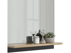 Armario con espejo para baño antracita/artisan 60x14x67 marelle