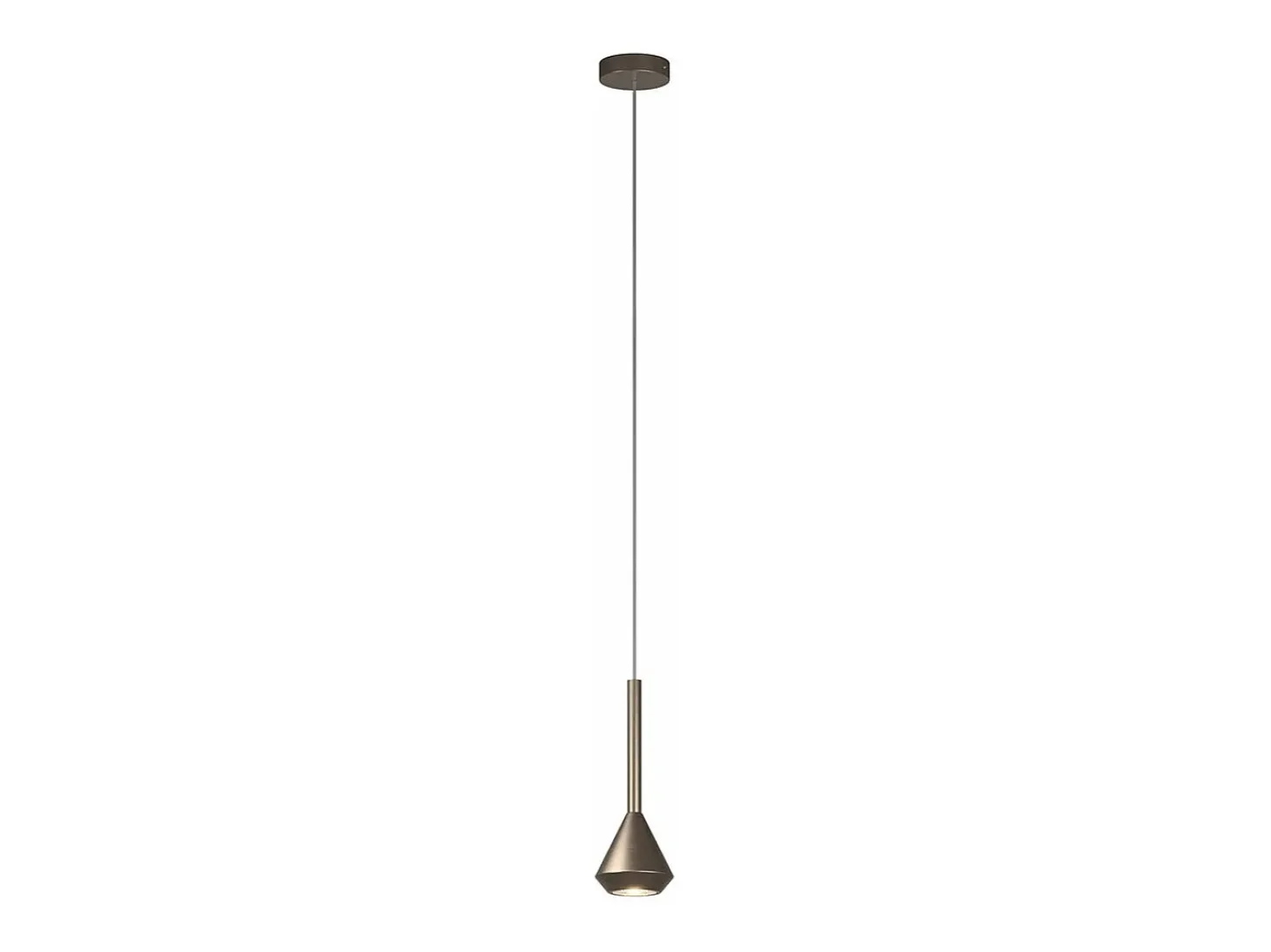 Aygo Sospensione 1 Luce Bronzo Con Cavo Cm.250 E Rosone Bronzo