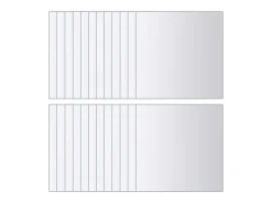 Azulejos de espejo 48 piezas Vidrio cuadrado