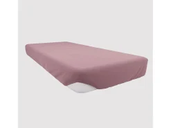 Bajera ajustable de algodón 160x200 cm JERSEY rosa viejo