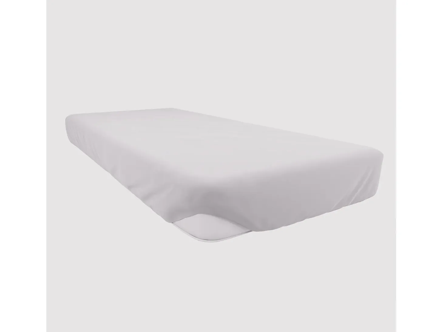 Bajera ajustable de algodón 140x190 cm JERSEY blanco