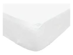 Bajera ajustable de algodón 140x190 cm PERCALE blanco
