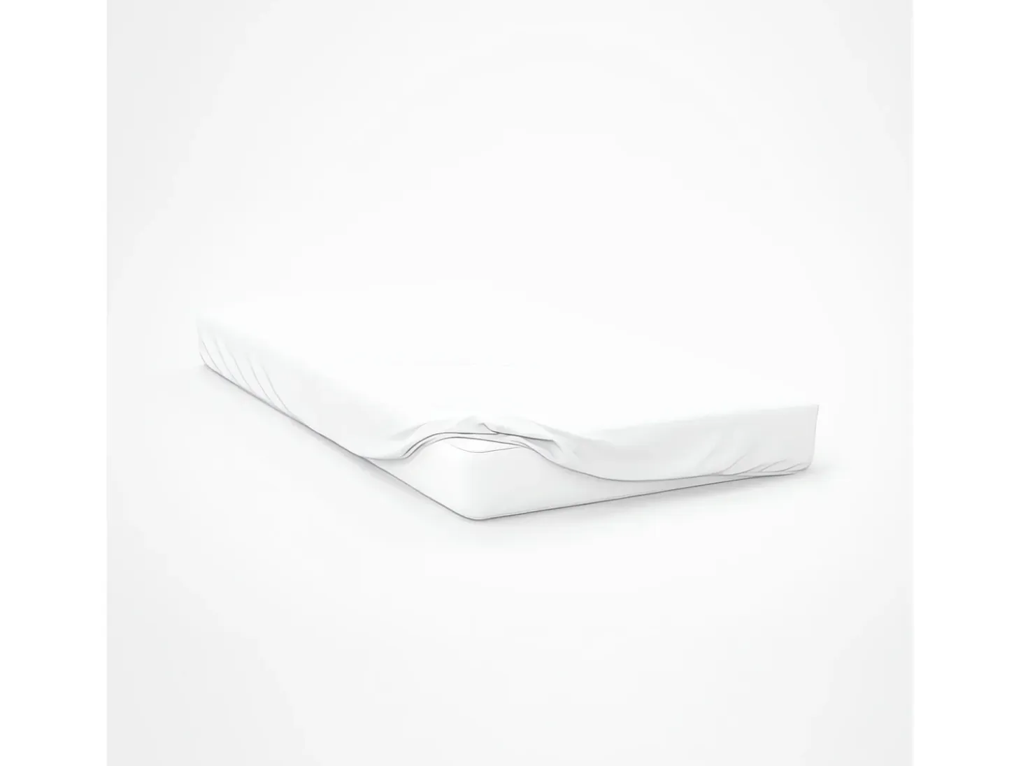 Bajera ajustable de algodón 57 hilos 200x200 cm LISO blanco