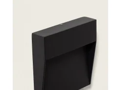 Baliza de Pared Exterior LED 3W CCT Seleccionable Superficie Cuadrado Jade Negro