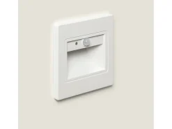 Baliza de Pared LED 1.5 W Empotrable con Sensor PIR y Crepuscular Bark Blanco 4000K Blanco Neutro