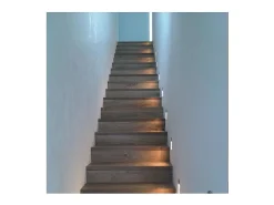 Baliza de Pared LED 1.5W Empotrable Acero Larry 5000K Blanco Frío