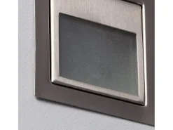 Baliza de Pared LED 1.5W Empotrable Acero Larry 5000K Blanco Frío