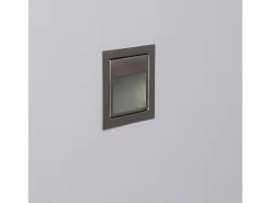 Baliza de Pared LED 1.5W Empotrable Acero Larry 5000K Blanco Frío