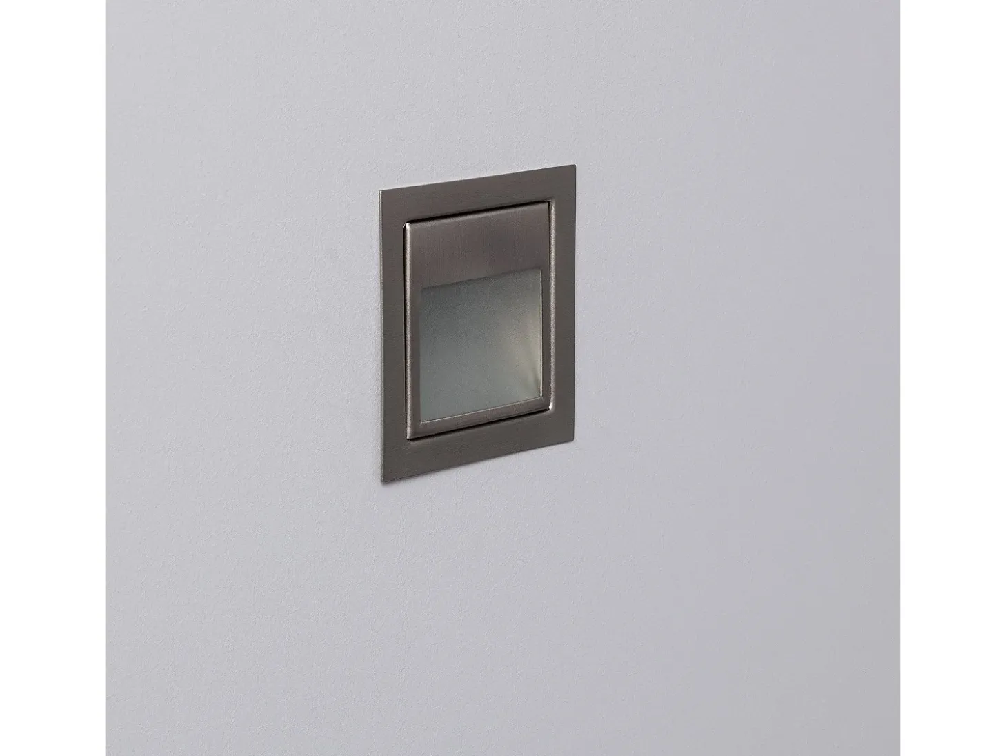 Baliza de Pared LED 1.5W Empotrable Acero Larry 5000K Blanco Frío