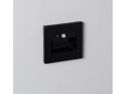 Baliza de Pared LED 1.5W Empotrable con Sensor PIR Bark Negro 3000K Blanco Cálido