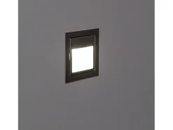 Baliza de Pared LED 1.5W Empotrable Acero Larry 4000K Blanco Neutro
