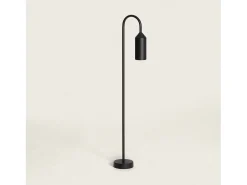 Baliza de Pie Exterior Aluminio 80cm Boukali Negro