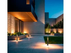 Baliza de Pie Exterior LED 6W 60cm Aluminio Cashel Negro