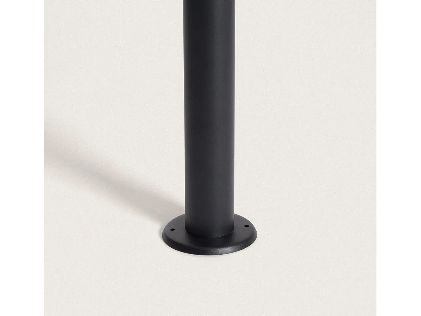 Baliza de Pie Exterior Solar LED 1,5W 50cm Acero Inoxidable con Sensor de Movimiento Ashier Negro
