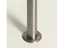 Baliza de Pie Exterior Solar LED 5W 50cm Acero Inoxidable con Sensor de Movimiento Barton Plateado