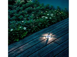 Baliza Exterior LED Empotrable Suelo 4L 24V DC Loto Gris 4000K Blanco Neutro