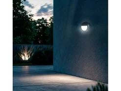 Baliza Exterior LED Superficie Pared Circular Antracita Edulis 4000K Blanco Neutro