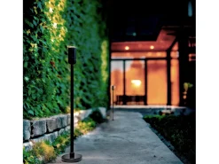 Baliza Exterior LED 4W 60 cm Superficie Glimme Negro Mate