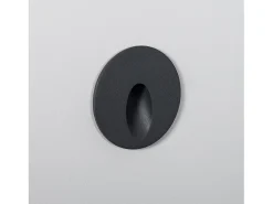 Baliza Exterior LED 3W Empotrable Pared Circular Gris Boiler 2700K Blanco Cálido