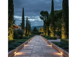 Baliza Exterior LED 7W Empotrable Pared Rectangular Negro Groult 2700K Blanco Cálido