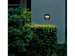 Baliza Exterior LED 4W Empotrable Pared Cuadrado Negro Natt 2700K Blanco Cálido