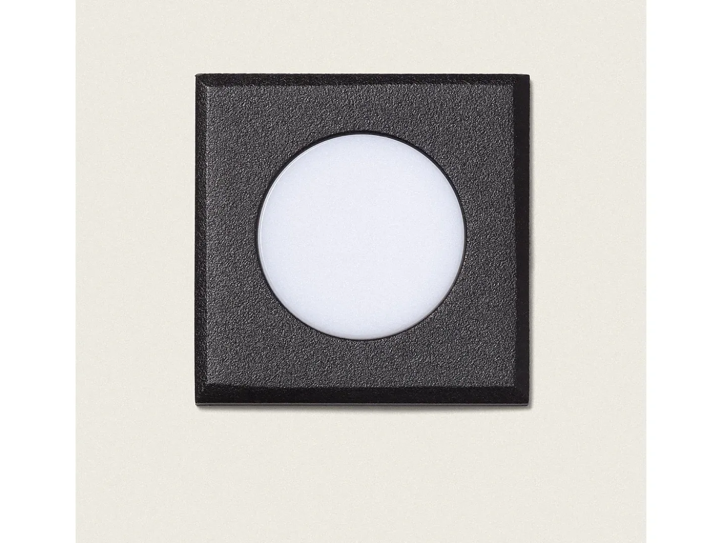 Baliza Exterior LED 2W Empotrable Cuadrada Welly Negro